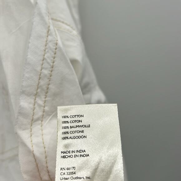 We the Free Women's Happy Hour Solid Button Up Shirt - White - S - NWT - Picture 4 of 5